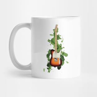 T-Style Electric Guitar Sunburst and Maple Mug